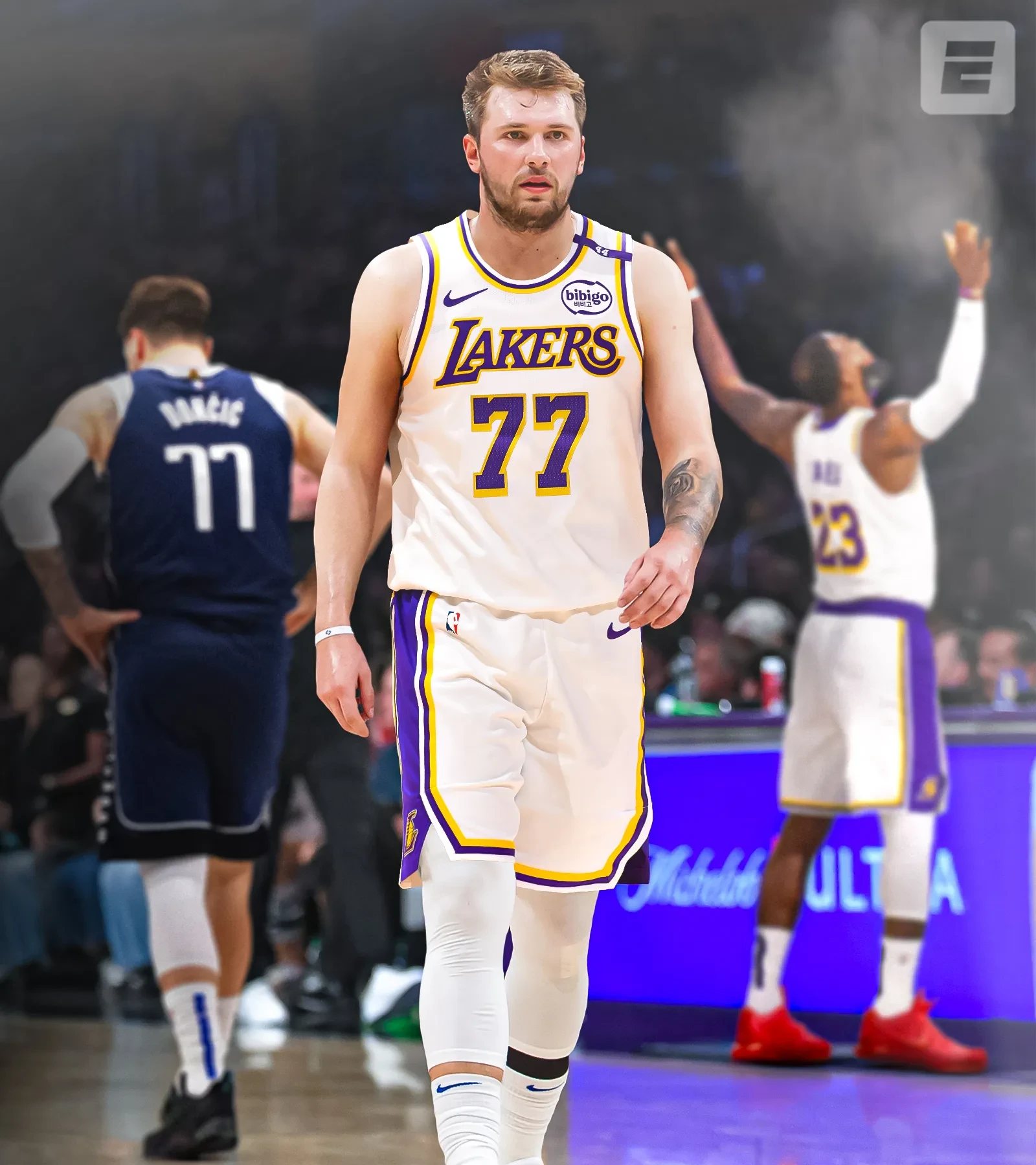  东契奇回归赛场，关键助攻首场状态亮眼，快船观众沸腾！